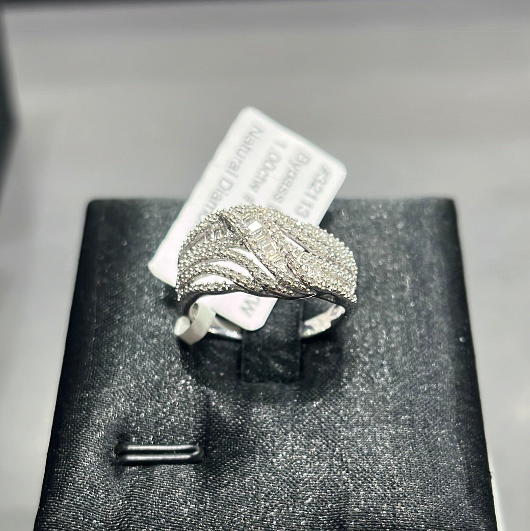 Bypass band - 10KW - 1.00ctw #7 - Natural Diamond - 32113