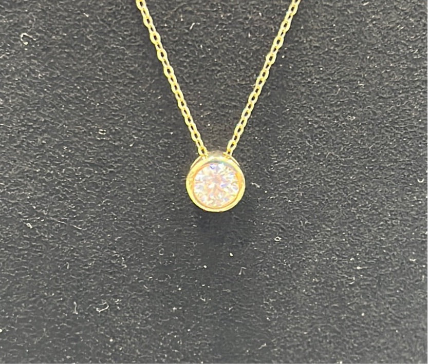 18inch bezel - 14KY - 0.50ct - Moissanite - 32221