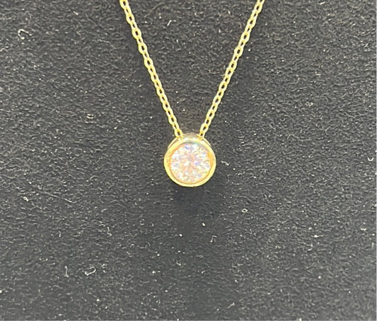 18inch bezel - 14KY - 0.50ct - Moissanite - 32221