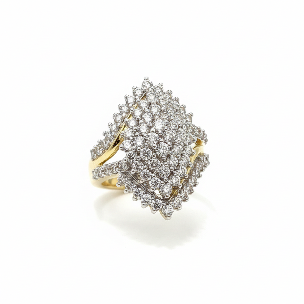 V-starburst - 10KY - 2.00ctw #7 - Natural Diamond - 32017