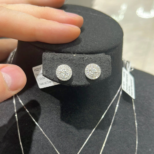 Double Halo - 10KW - 0.50ctw - Natural Diamond - 32210