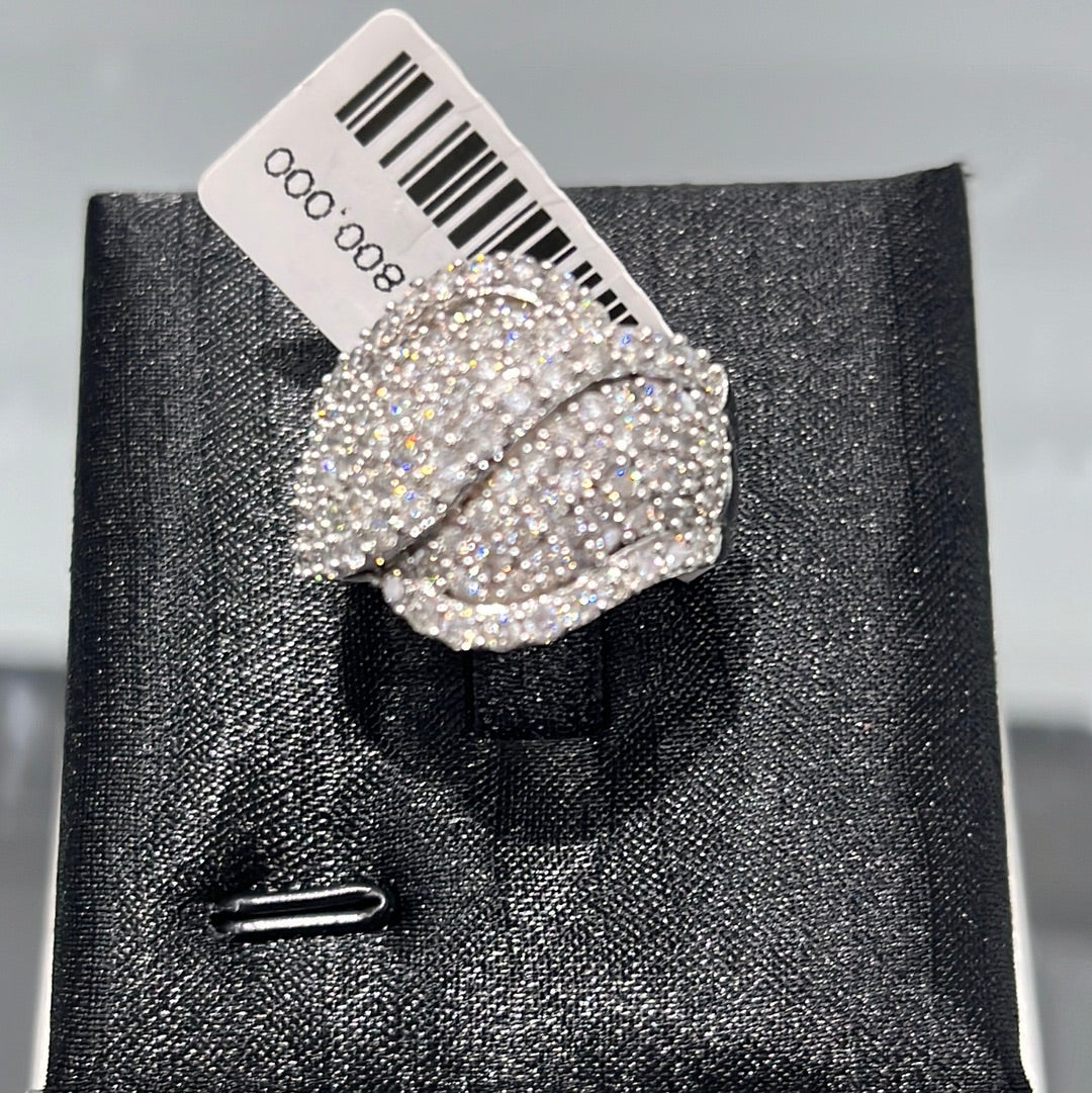 Cross 5-row band - 10KW - 2.00ctw #7 - Natural Diamond - 32011