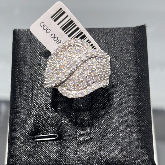 Cross 5-row band - 10KW - 2.00ctw #7 - Natural Diamond - 32011