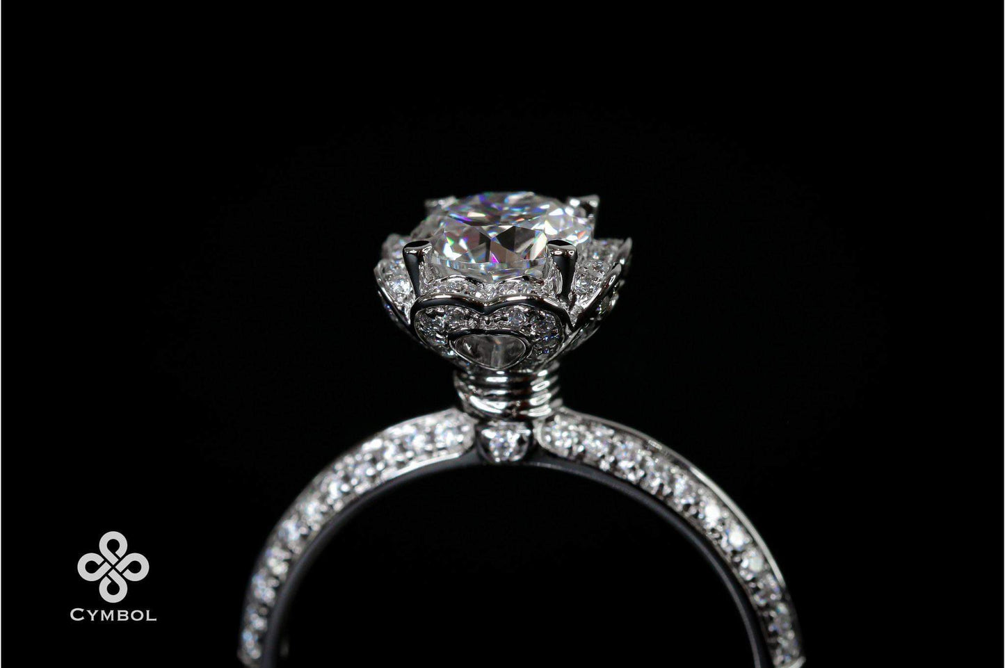 Flower 1 - 14k white gold - 13025W