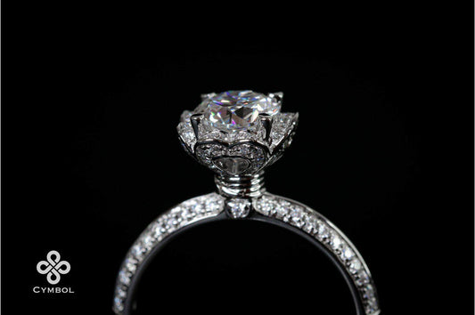 Flower 1 - 14k white gold - 13025W