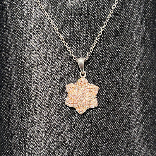 Floral Pendant 0.20ctw. 10KW - 54234