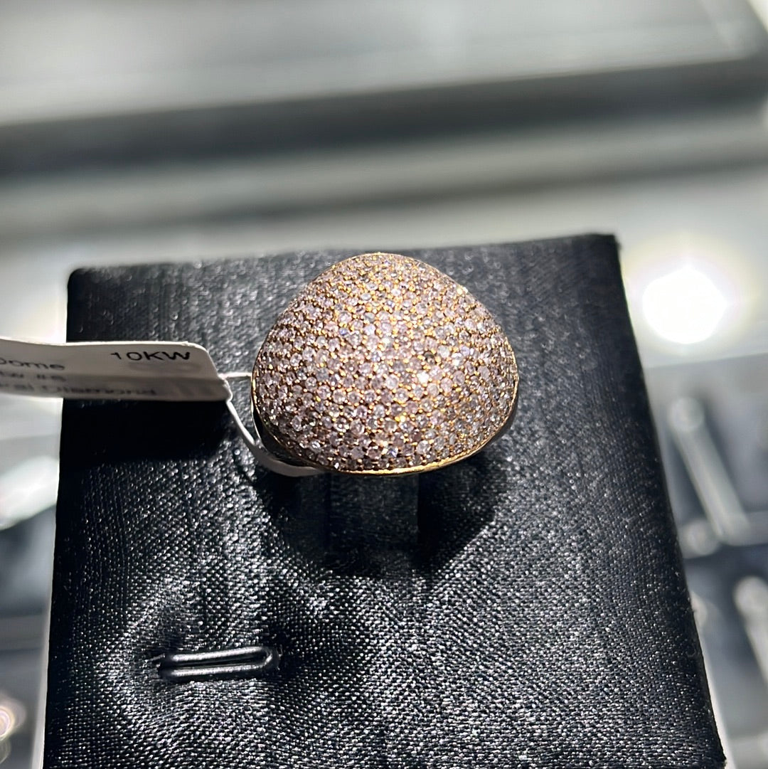 Pave Dome 1.25ctw. #6 10KW - 90353