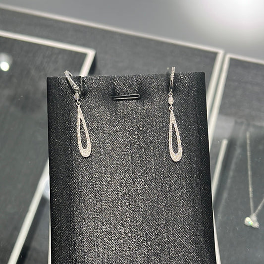 Drop earrings - 10KW - 0.33ctw - Natural Diamond - 32193