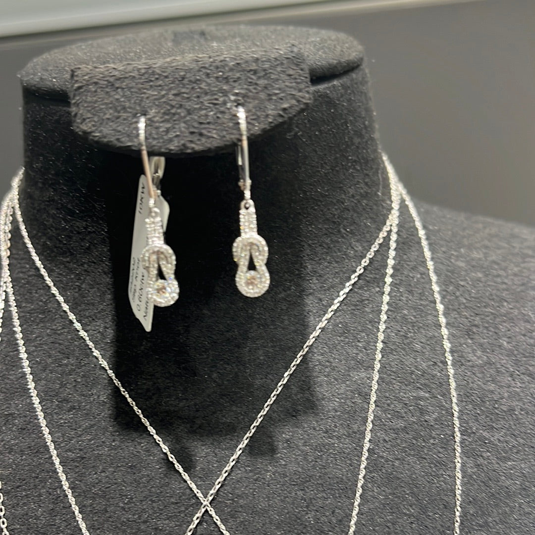 Slip Knot - 10KW - 0.60ctw 0.20ctr - Natural Diamond - 32202