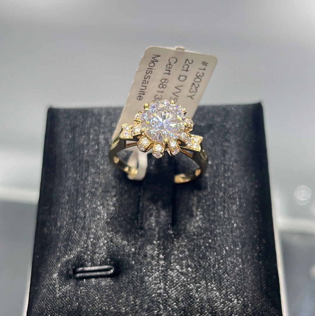Cat Ears 2 - 14k yellow gold - 13023Y