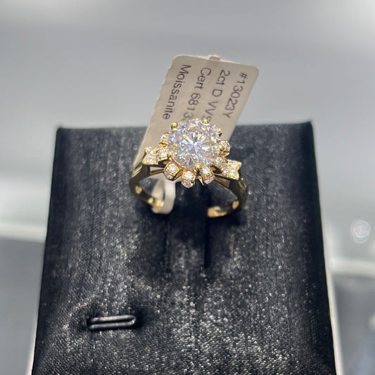 Cat Ears 2 - 14k yellow gold - 13023Y