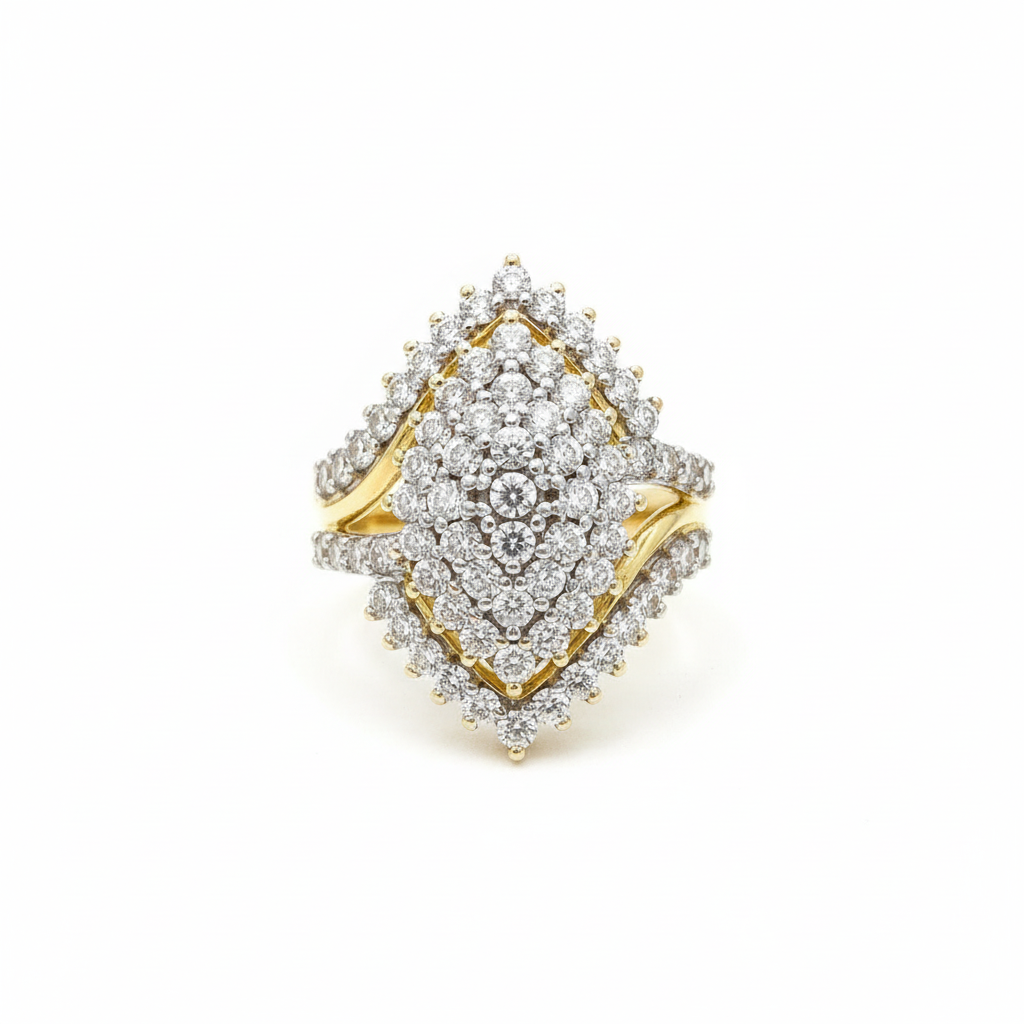 V-starburst - 10KY - 2.00ctw #7 - Natural Diamond - 32017