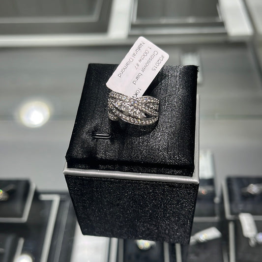 Crossover band - 10KW - 1.00ctw #7 - Natural Diamond - 32015