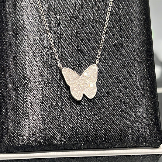 Diamond Butterfly 0.66ctw. 925S - 52452