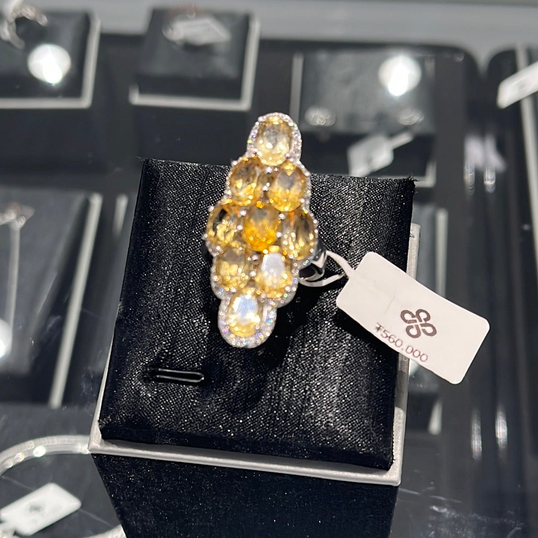 Citrine Ring 12ctw. #8 925S - 41053