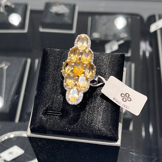 Citrine Ring 12ctw. #8 925S - 41053