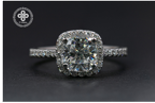 Cushion 1 - 14k white gold - 13043W1