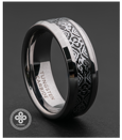 Khaan heetei eregtei 8mm - Tungsten Carbide - 63007S8