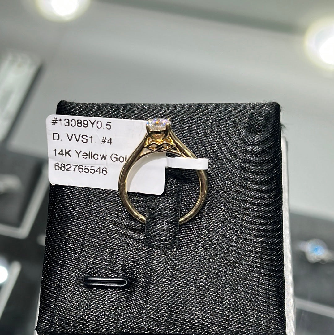 Suih no stone 0.5 - 14k yellow gold - 13089Y0.5