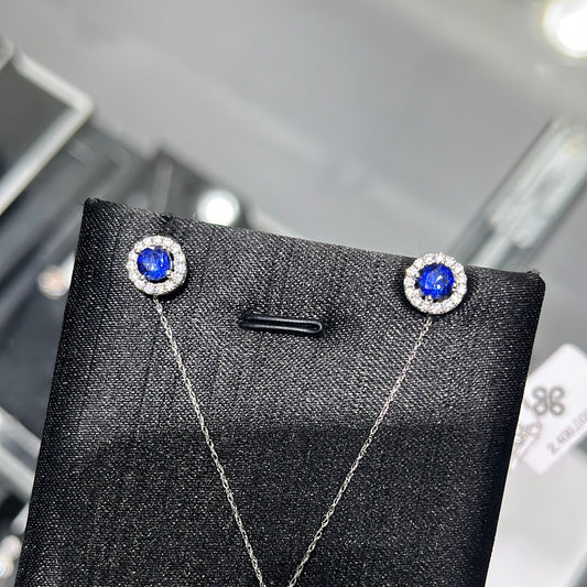 0.5 Sapphire - 14k white gold - 10023