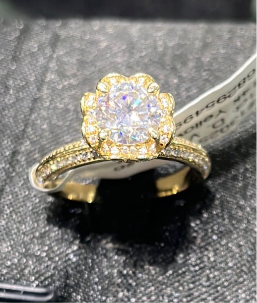 Flower 1 - 14k yellow gold - 13025Y