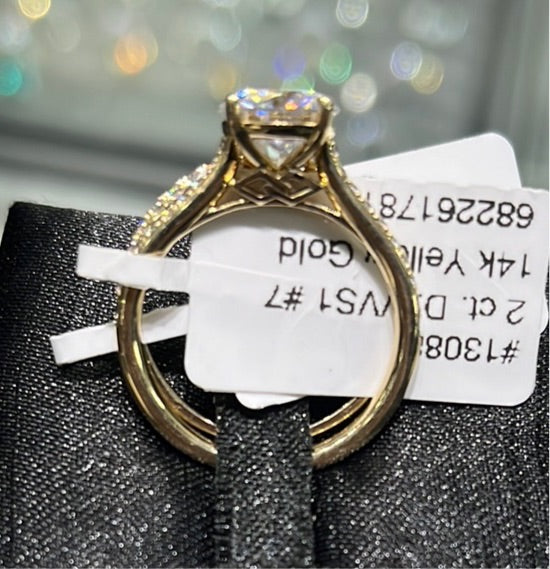 Suih w/stone 2 - 14k yellow gold - 13088Y2