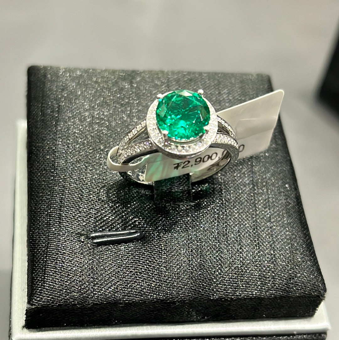 Emerald C Round 2 - 14k white gold - 13005